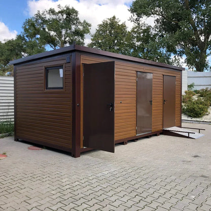 Contenedor sanitario de panel sándwich 6,00 × 3,00 m