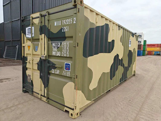 Contenedor maritimo 20 pies verde militar seminuevo