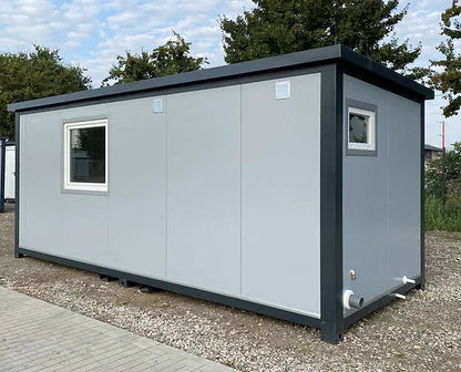 Contenedor 6×2,40m + WC, ducha y cocina