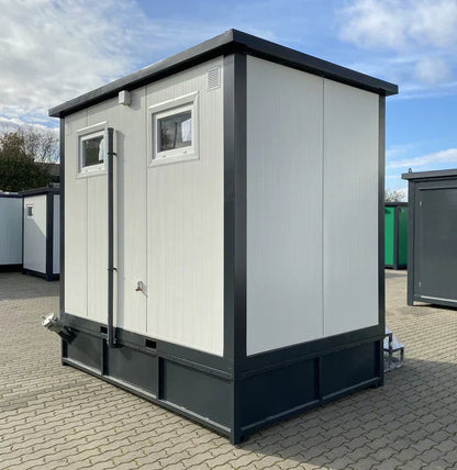 WC Cabina Doble 3×2 metros con tanque de aguas residuales