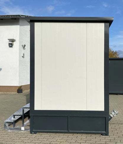 WC Cabina Doble 3×2 metros con tanque de aguas residuales
