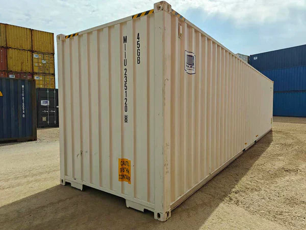 Contenedor maritimo High Cube 40 pies blanco seminuevo