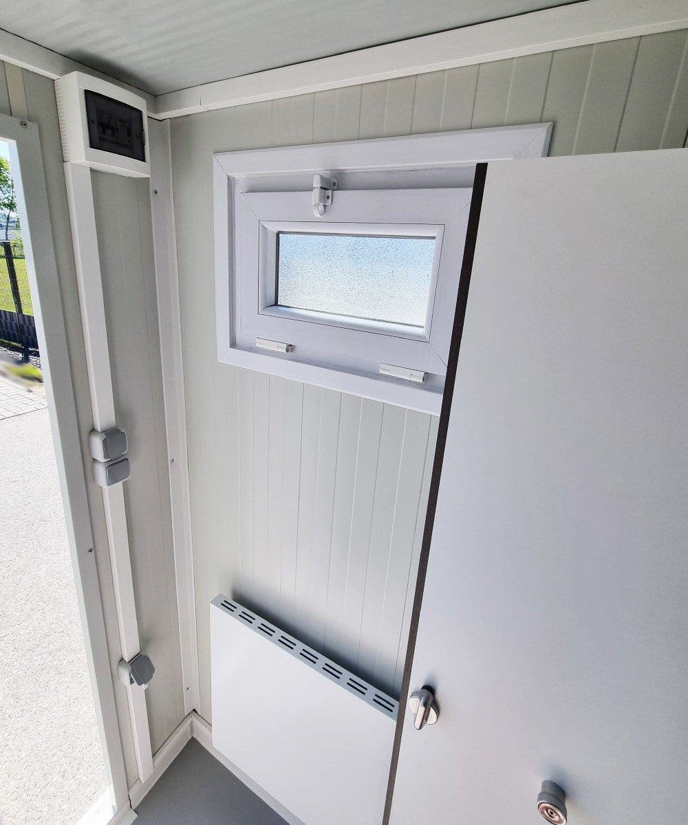 Contenedor de inodoro PREMIUM de 3 m - Cabina doble para hombre/mujer