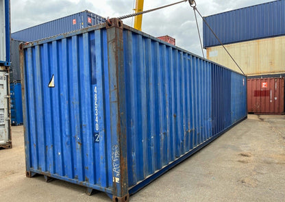 Contenedor de transporte usado de 40 pies azul